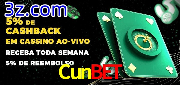 Promoções do cassino ao Vivo Cunbet